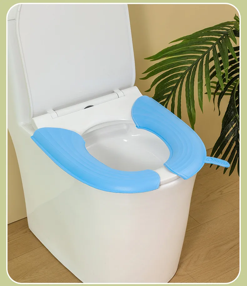 Waterproof Toilet Cushion For Four Seasons Universal Portable Toilet Cushion EVA Thickened Dirty Hand Adhesive Type Toilet Cover display picture 10