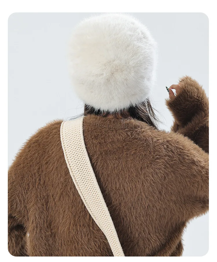 New Korean Style Warm Plush Lei Feng Hat Female Northeast Cold-proof Plush Integrated Hat Fleece-lined Ear Protection Mongolian Hat display picture 1