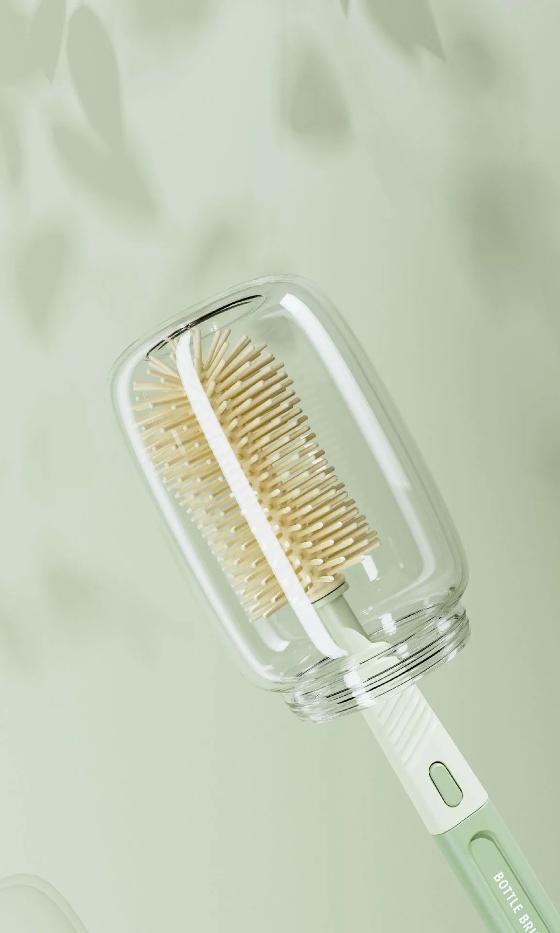 Straight Handle Silicone Bottle Brush Multifunctional Portable Pacifier Brush Baby Washing Bottle Water Cup Container Cleaning Cup Brush Suit display picture 10