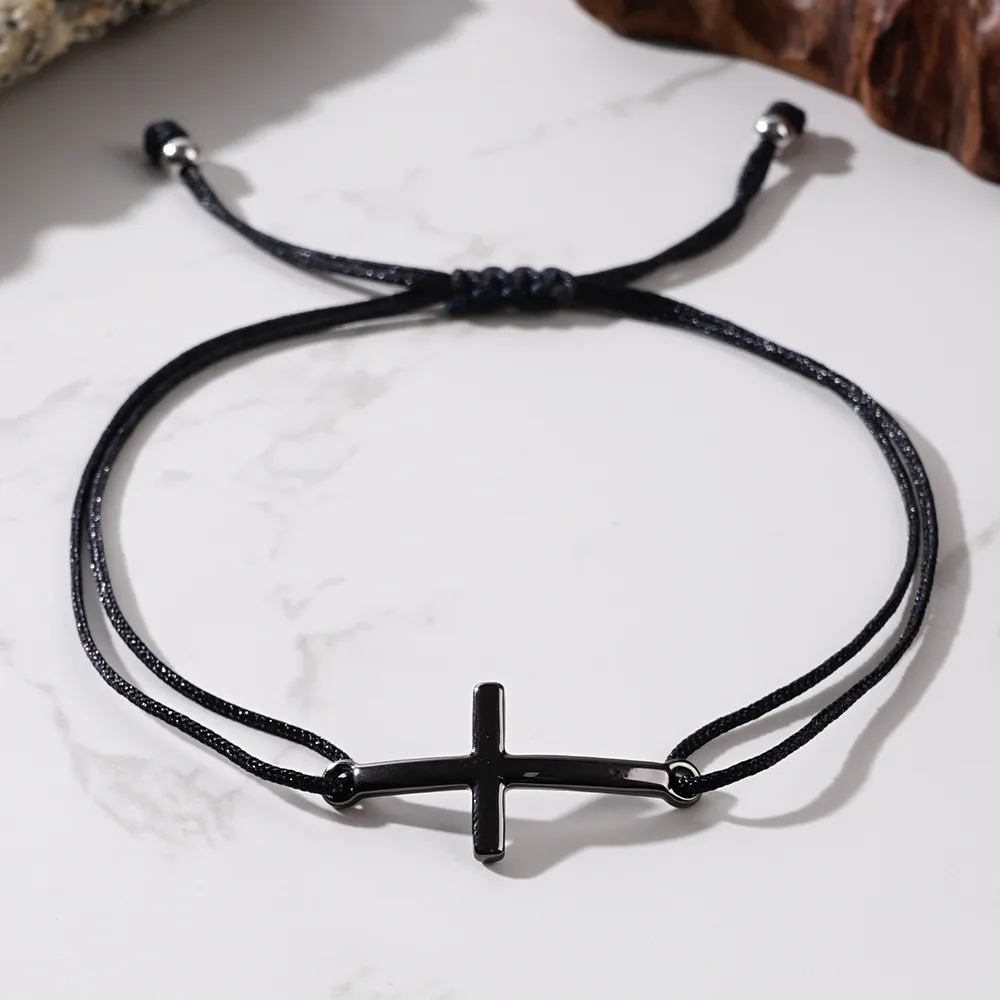Simple Style Classic Style Cross Cord Unisex Drawstring Bracelets display picture 3