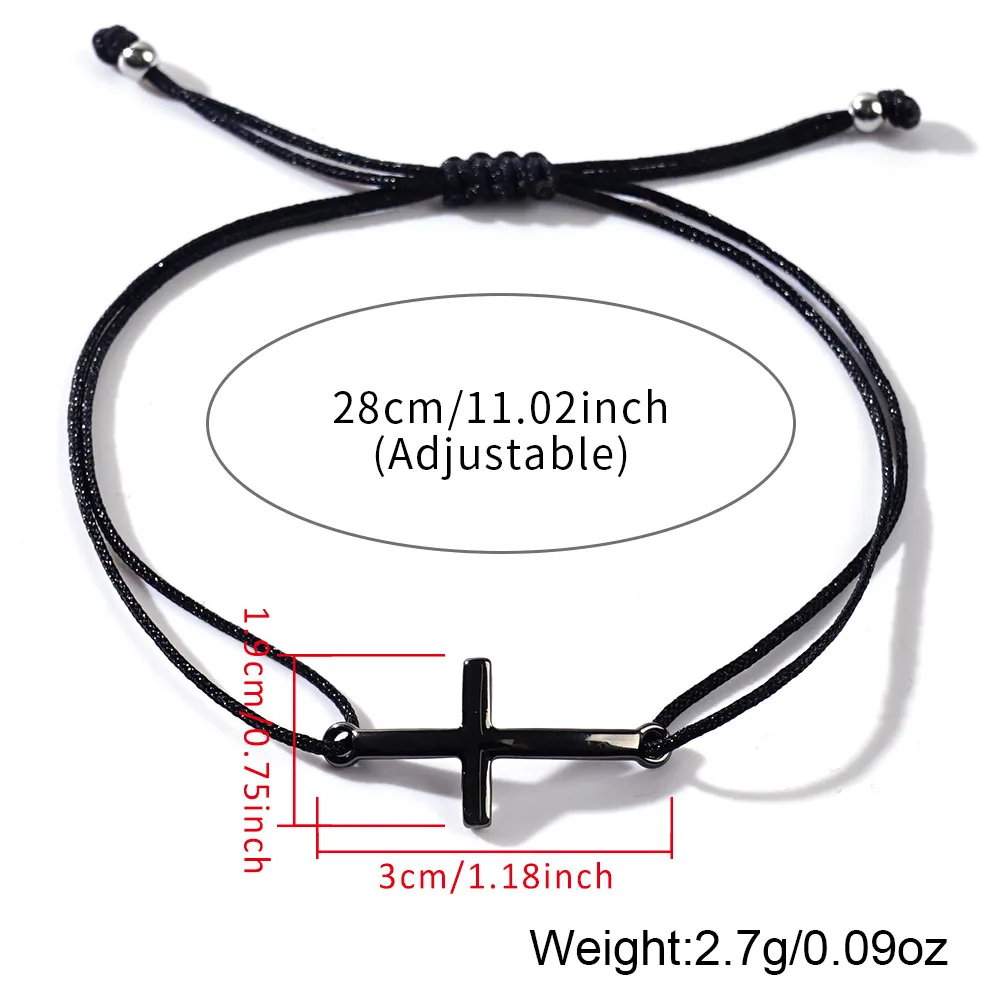 Simple Style Classic Style Cross Cord Unisex Drawstring Bracelets display picture 1