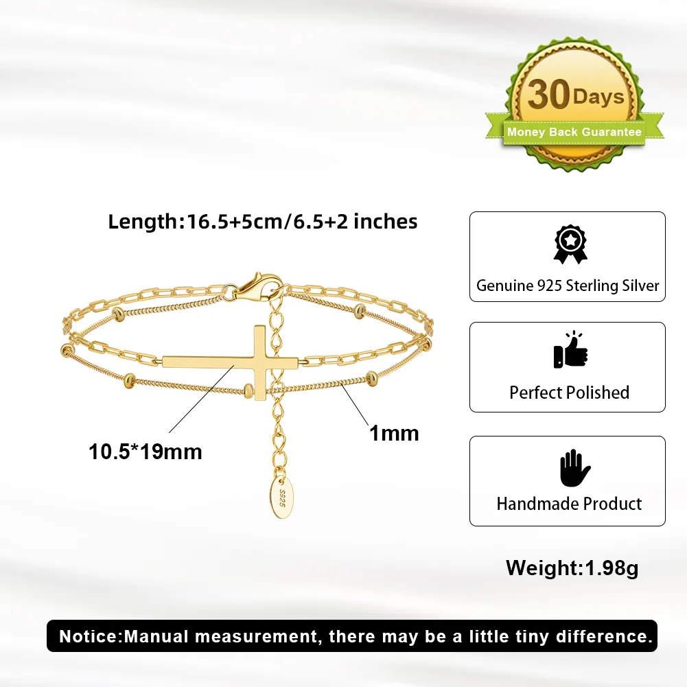 925 Sterling Silver Bracelets Simple Style display picture 8