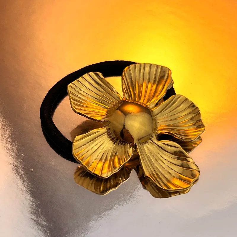 Women's Casual Elegant Starfish Shell 304 Stainless Steel Plating Hair Tie display picture 5