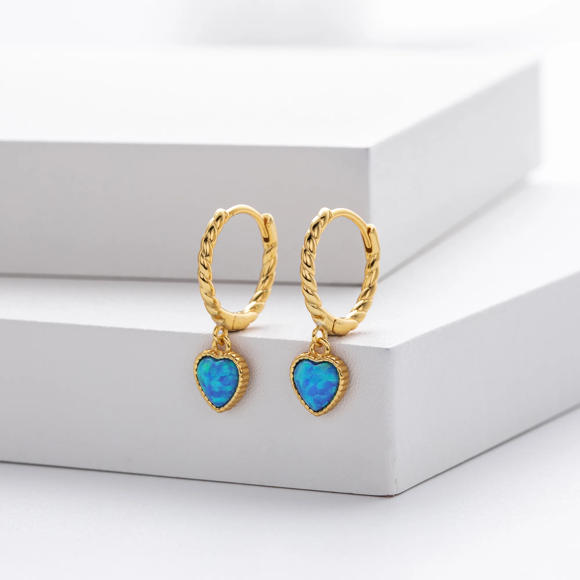 1 Pair 18K Gold Plated White Gold Plated Rhodium Plated 925 Sterling Silver Zircon Heart Shape Drop Earrings display picture 9