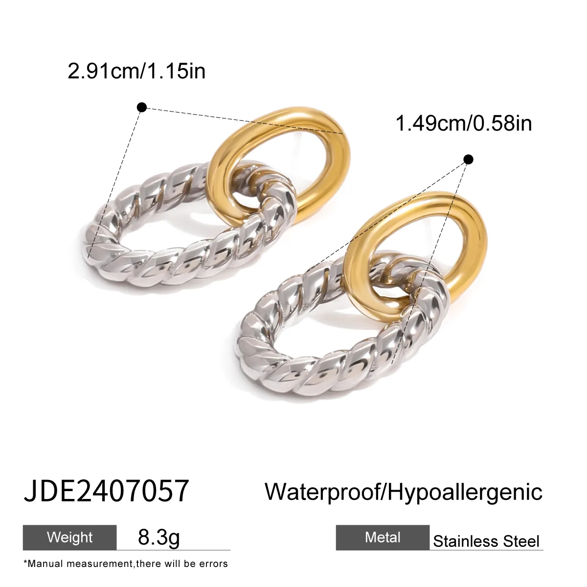 Wholesale Jewelry Simple Style Classic Style Geometric 304 Stainless Steel Jewelry Set display picture 11
