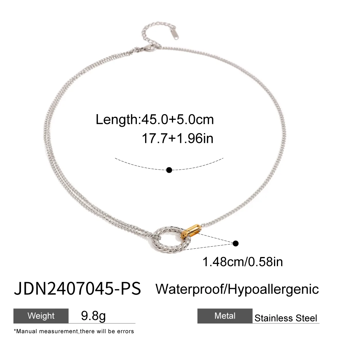 Wholesale Jewelry Simple Style Classic Style Geometric 304 Stainless Steel Jewelry Set display picture 15