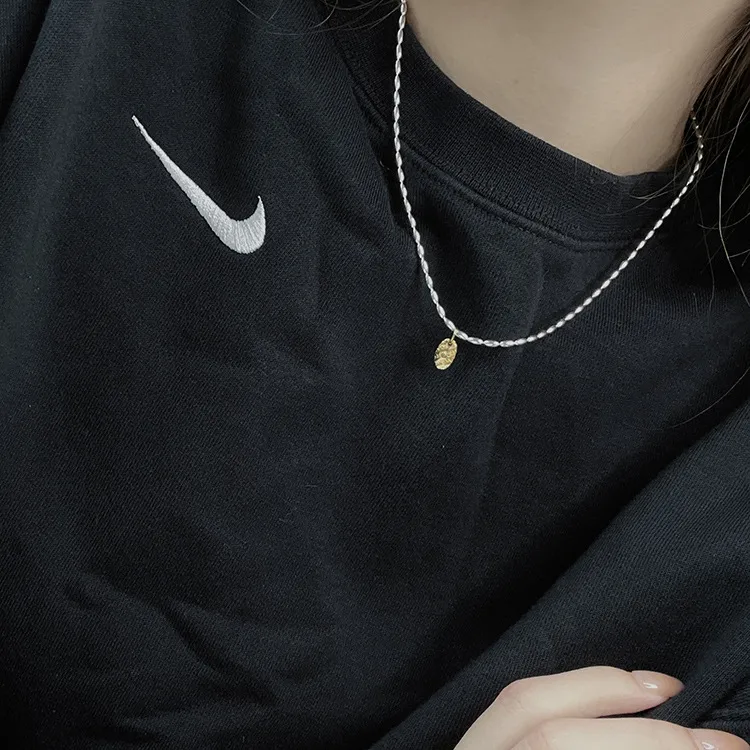 Gold And Silver Love Necklace Rice Olive Beads 925 Sterling Silver Niche Design Clavicle Chain Women's High-end Silver Ornaments display picture 21