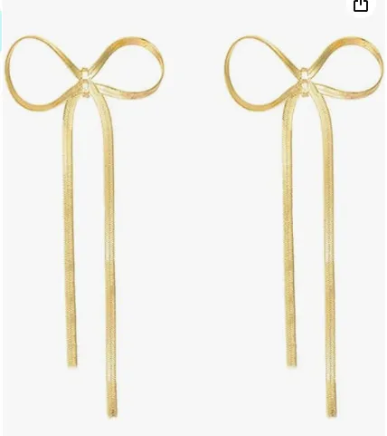Women's Bow Earrings  Lightweight Anti-allergy Simple Butterfly Fashion Elegant Women's Long Tassel Chain Earrings display picture 1
