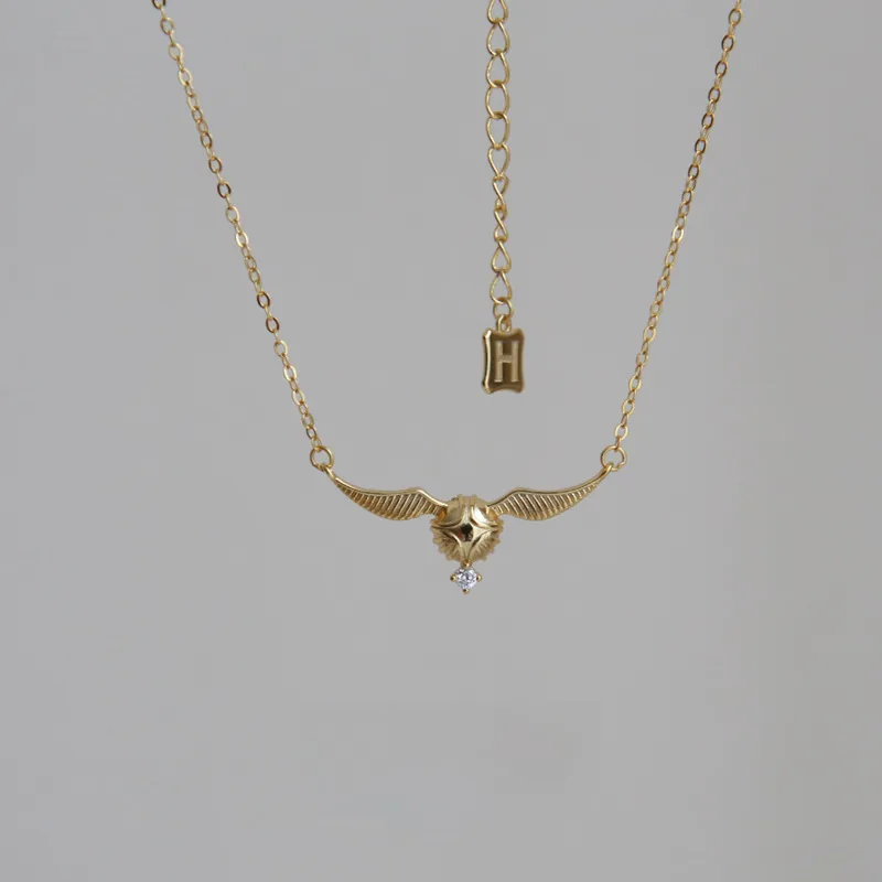 Harli Porter Snitch Necklace Female  Niche Design Sense Clavicle Chain Female  Valentine's Day Gift For Girls display picture 2