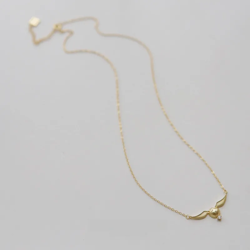 Harli Porter Snitch Necklace Female  Niche Design Sense Clavicle Chain Female  Valentine's Day Gift For Girls display picture 5