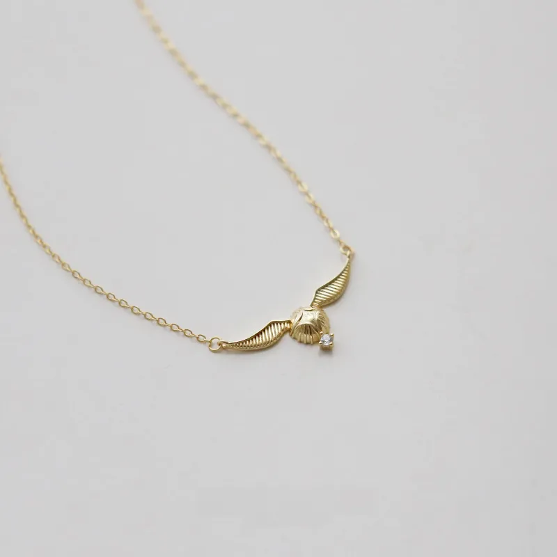 Harli Porter Snitch Necklace Female  Niche Design Sense Clavicle Chain Female  Valentine's Day Gift For Girls display picture 9