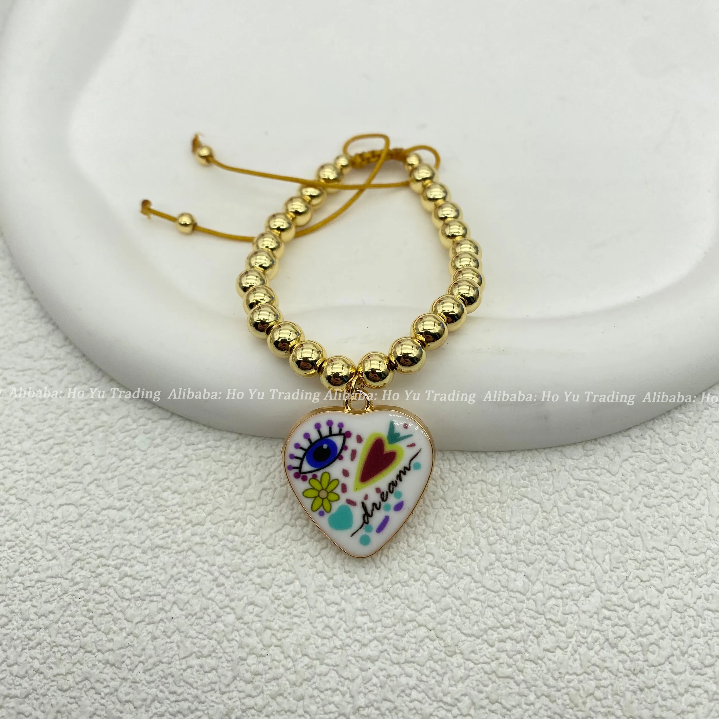 ALLOY Copper Alloy Rose  Beaded Bracelets Bracelets, Bangles display picture 4