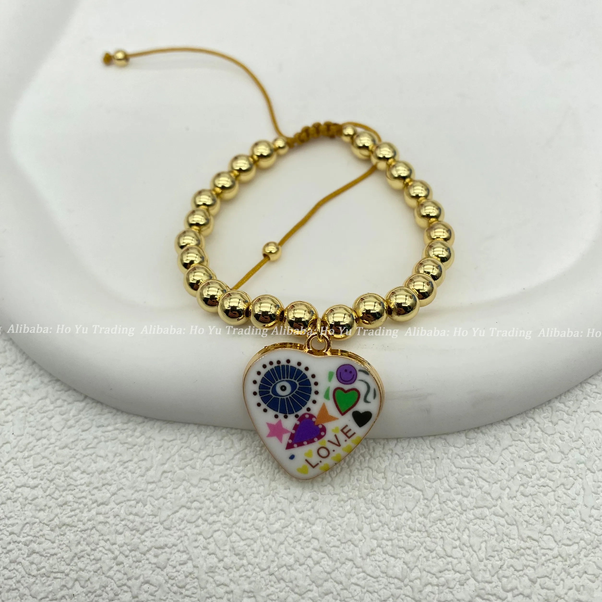 ALLOY Copper Alloy Rose  Beaded Bracelets Bracelets, Bangles display picture 5