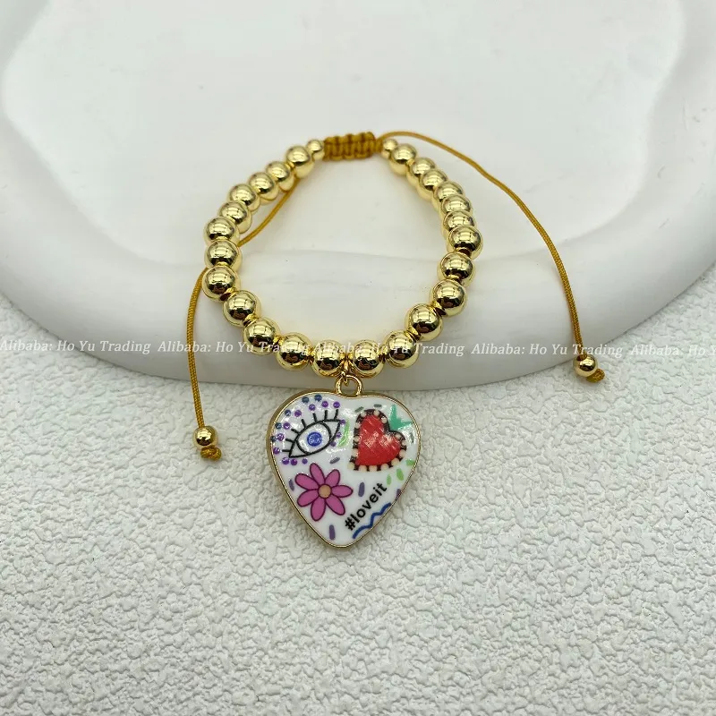 ALLOY Copper Alloy Rose  Beaded Bracelets Bracelets, Bangles display picture 8