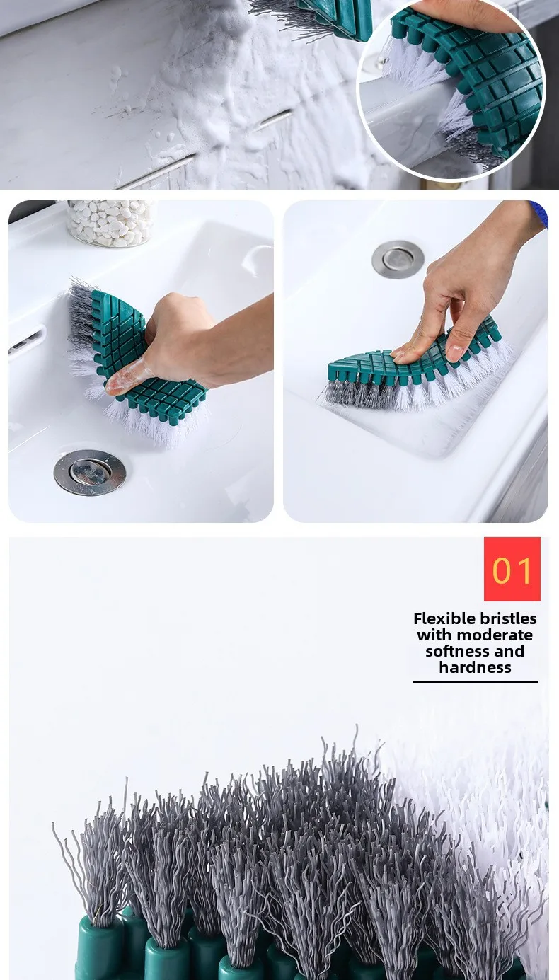 Bendable Cleaning Brush Household Kitchen Wash Basin Tile Floor Brush Bathroom Sink Wash Table Brush Fruit And Vegetable Brush display picture 3