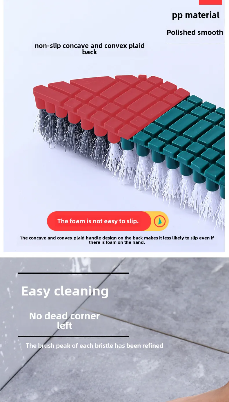 Bendable Cleaning Brush Household Kitchen Wash Basin Tile Floor Brush Bathroom Sink Wash Table Brush Fruit And Vegetable Brush display picture 5