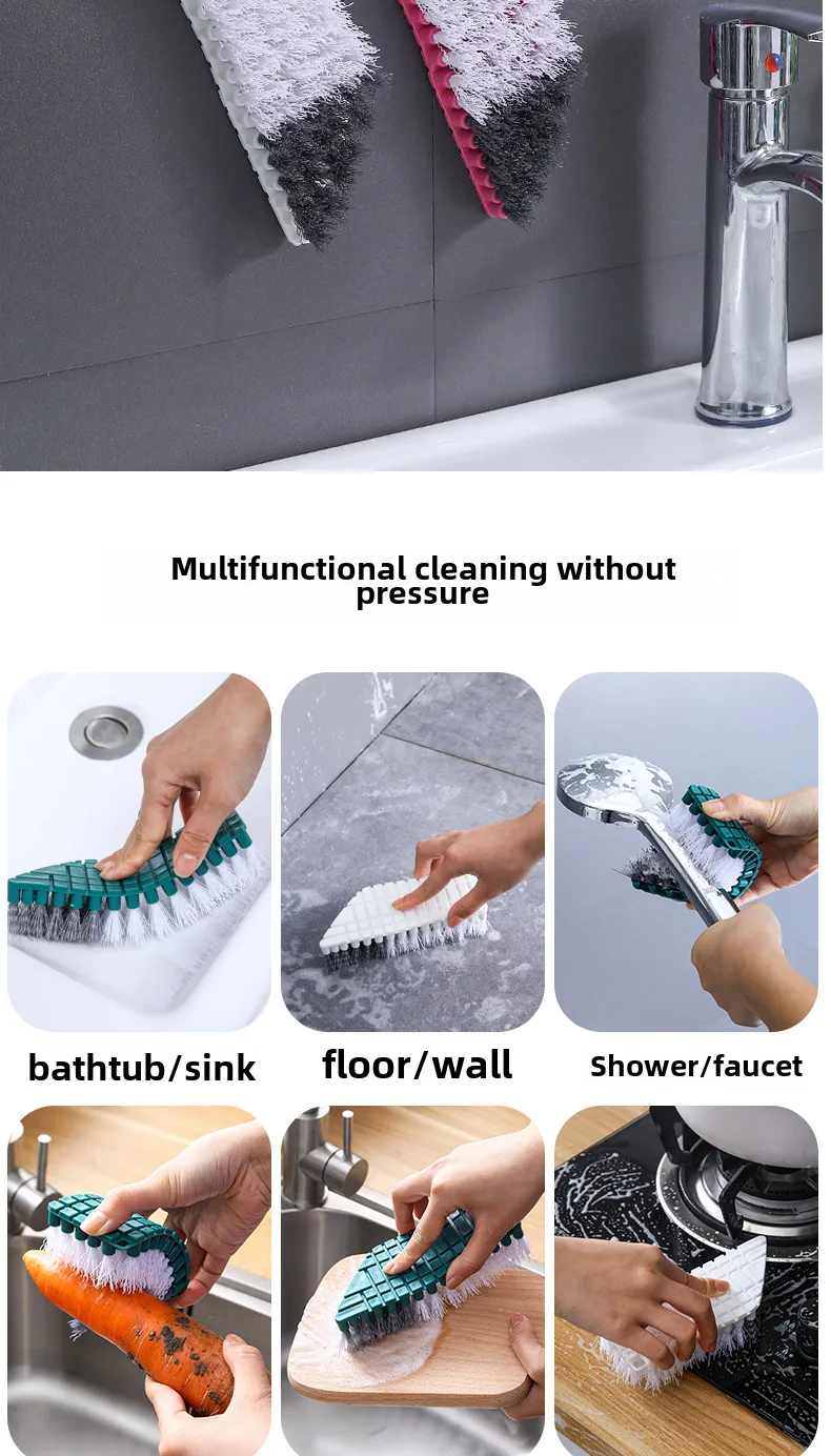 Bendable Cleaning Brush Household Kitchen Wash Basin Tile Floor Brush Bathroom Sink Wash Table Brush Fruit And Vegetable Brush display picture 7