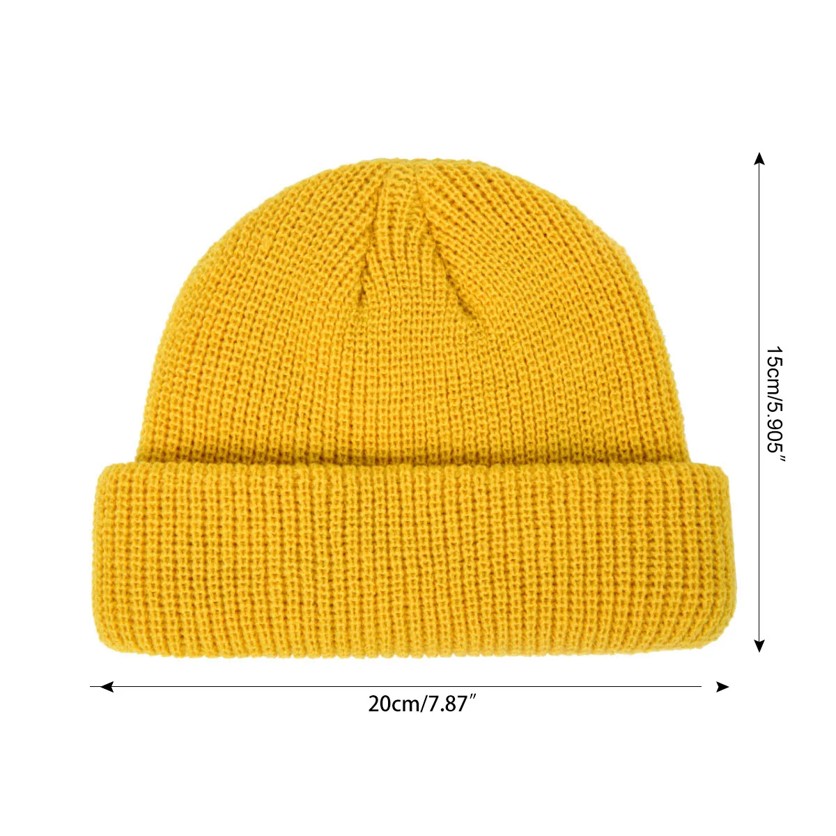 Korean Style Men's Short  Knitted Hat Hooligan Hat Floor Hat Women's Autumn And Winter Warm Wool Hat Pullover Cold Hat Trendy display picture 1