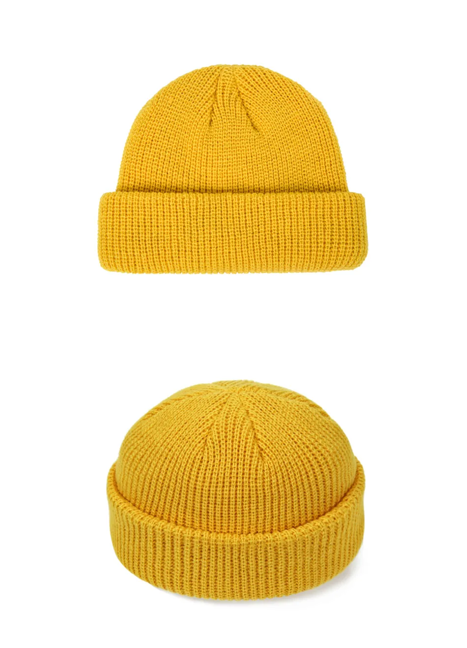Korean Style Men's Short  Knitted Hat Hooligan Hat Floor Hat Women's Autumn And Winter Warm Wool Hat Pullover Cold Hat Trendy display picture 2