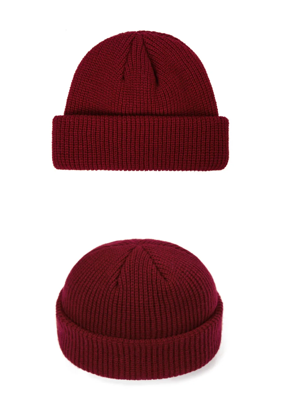 Korean Style Men's Short  Knitted Hat Hooligan Hat Floor Hat Women's Autumn And Winter Warm Wool Hat Pullover Cold Hat Trendy display picture 4