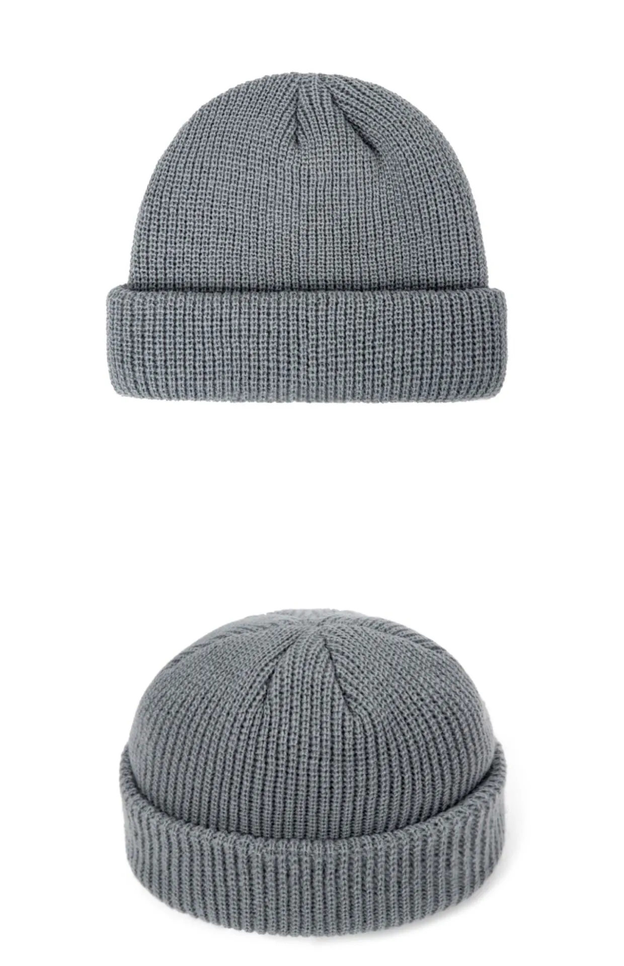 Korean Style Men's Short  Knitted Hat Hooligan Hat Floor Hat Women's Autumn And Winter Warm Wool Hat Pullover Cold Hat Trendy display picture 5