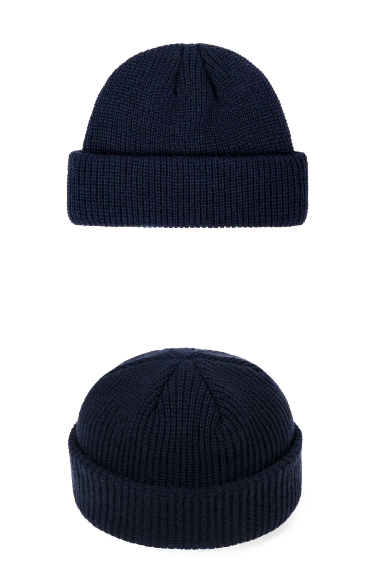 Korean Style Men's Short  Knitted Hat Hooligan Hat Floor Hat Women's Autumn And Winter Warm Wool Hat Pullover Cold Hat Trendy display picture 6