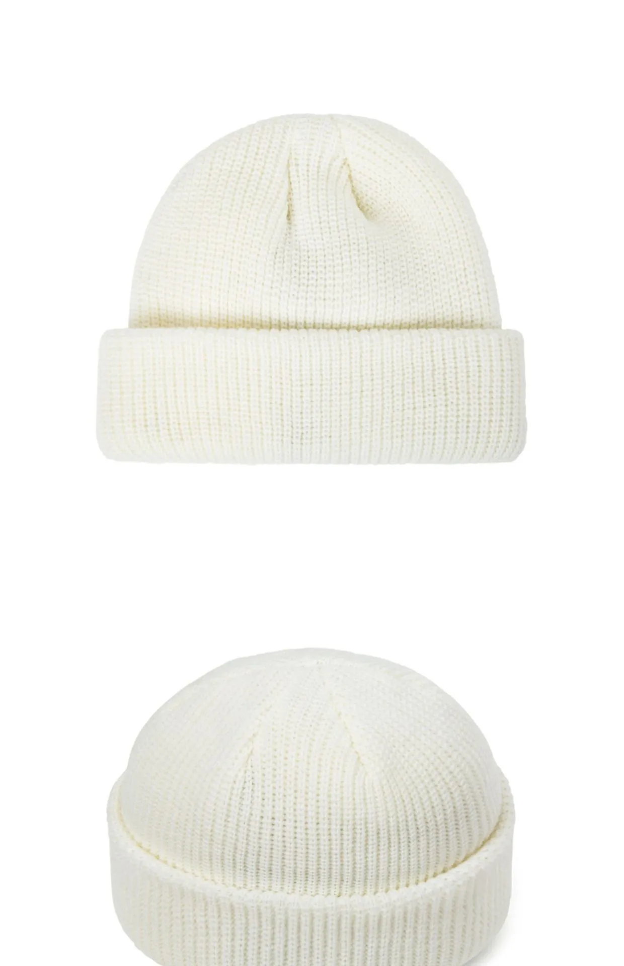 Korean Style Men's Short  Knitted Hat Hooligan Hat Floor Hat Women's Autumn And Winter Warm Wool Hat Pullover Cold Hat Trendy display picture 7