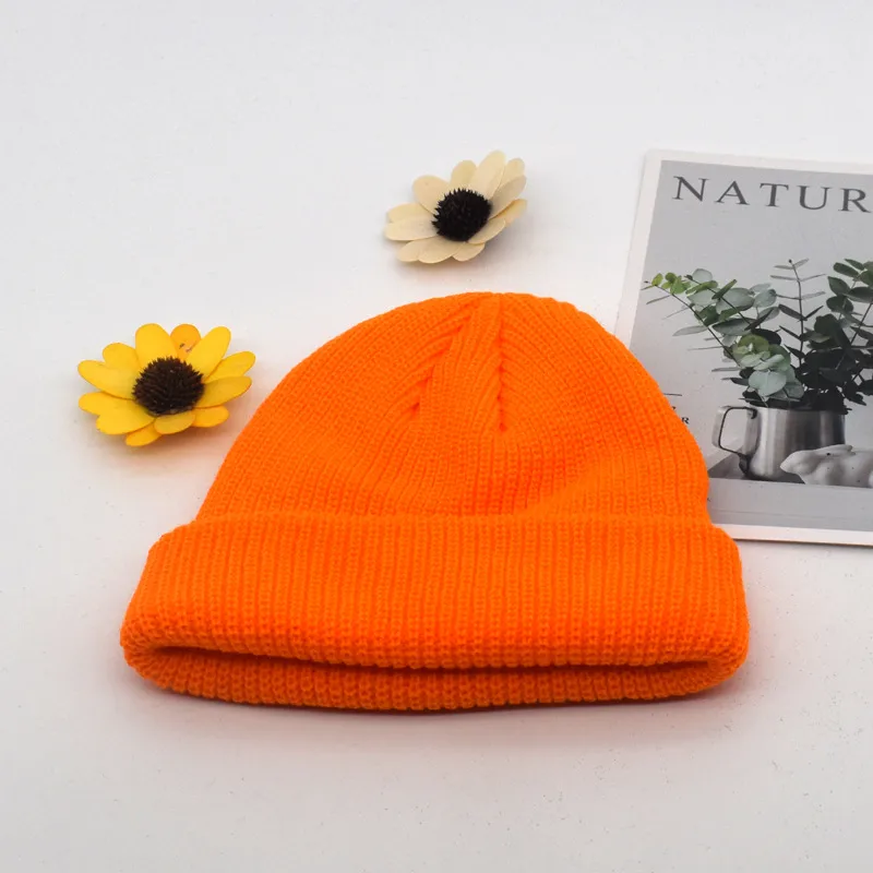 Autumn And Winter Knitted Hat Fashion Brand Solid Color Cold Hat Korean Style Melon Leather Hat Knitted Wool Floor Hat display picture 7