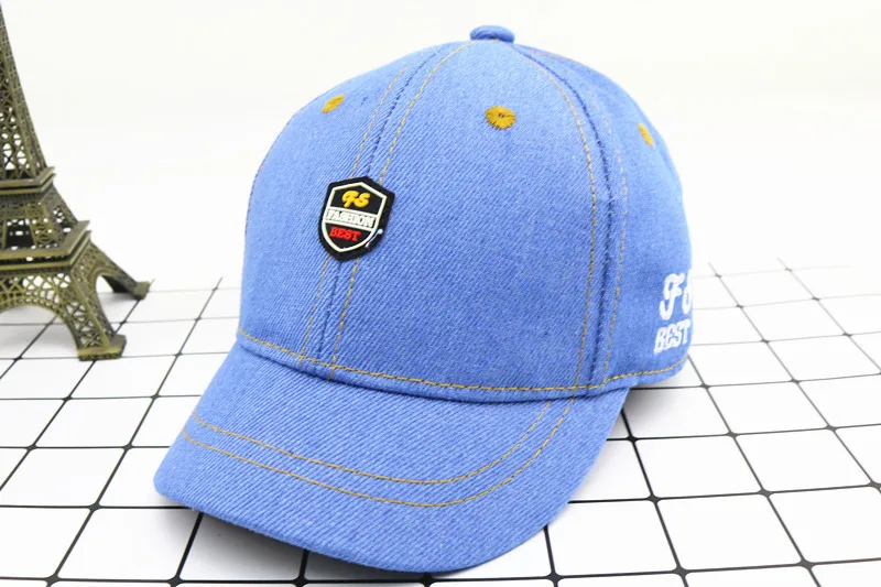 Spring Baby Hat Children Baseball Cap I Mama Denim Casual Letter Cap Summer Sunscreen Cap display picture 7