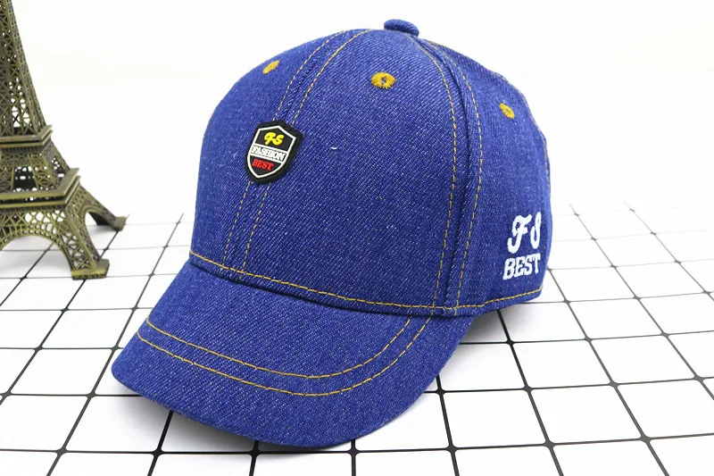 Spring Baby Hat Children Baseball Cap I Mama Denim Casual Letter Cap Summer Sunscreen Cap display picture 8
