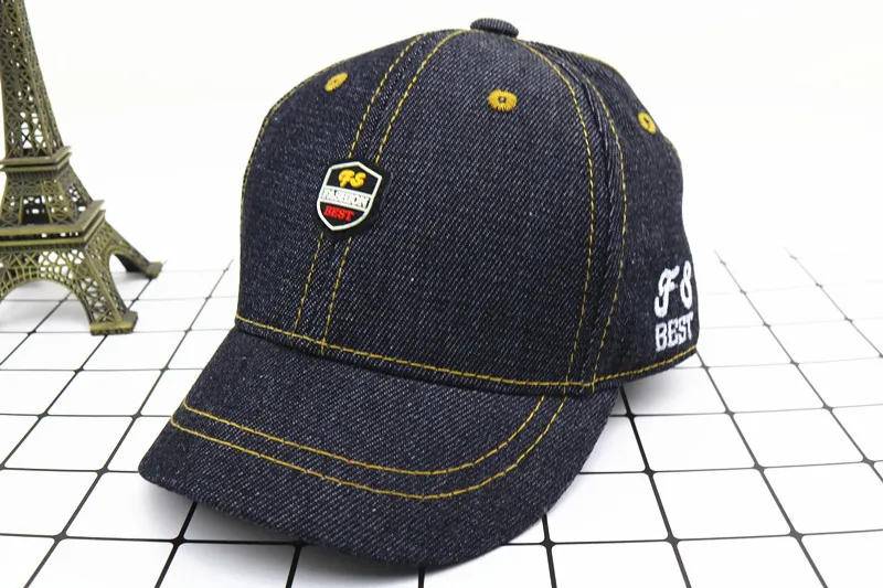 Spring Baby Hat Children Baseball Cap I Mama Denim Casual Letter Cap Summer Sunscreen Cap display picture 9