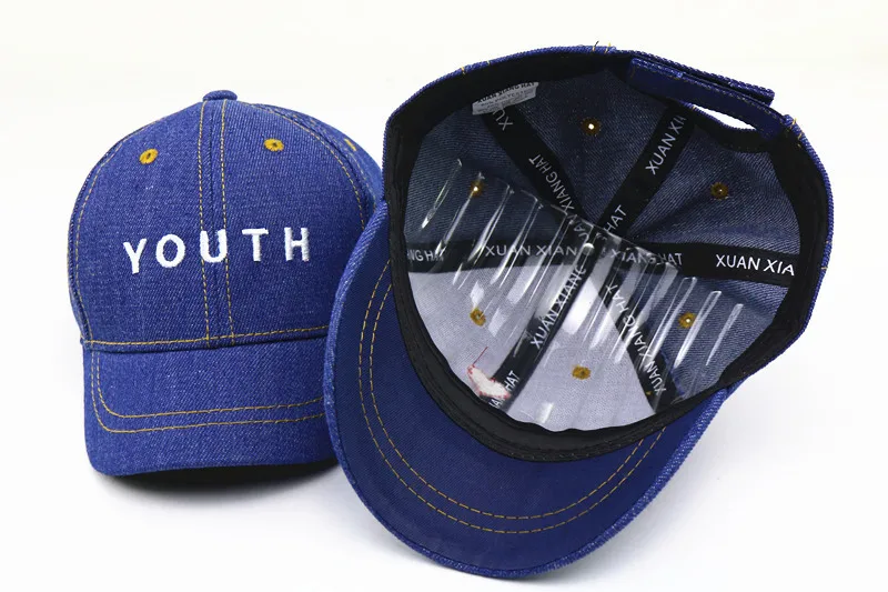Spring Baby Hat Children Baseball Cap I Mama Denim Casual Letter Cap Summer Sunscreen Cap display picture 13
