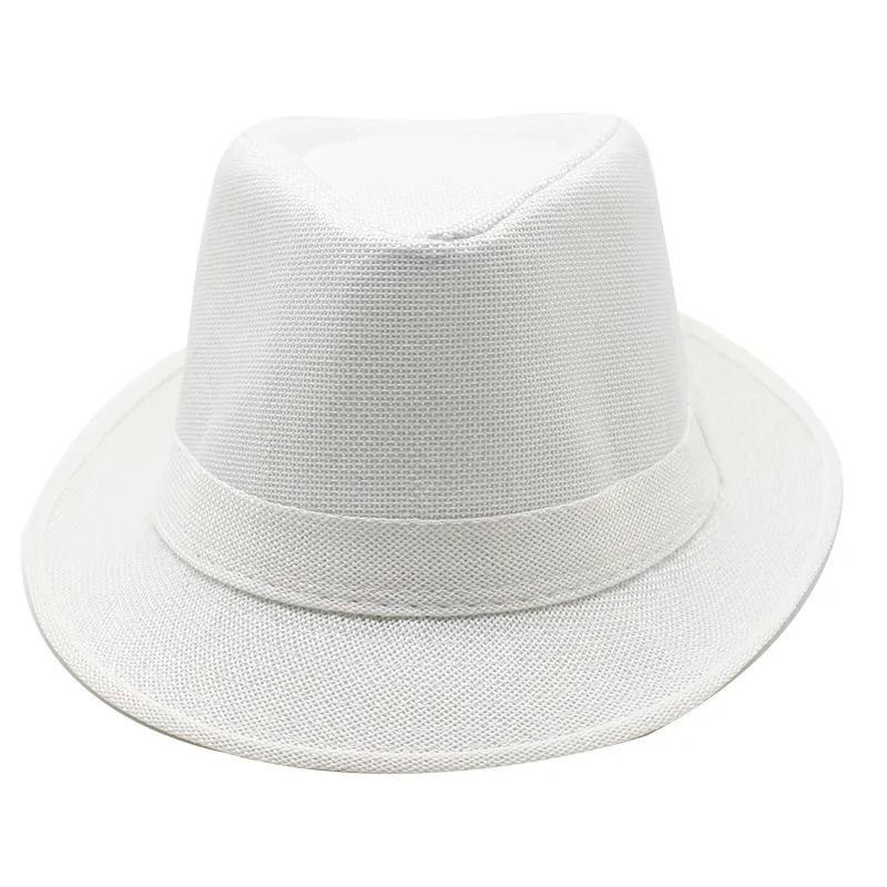 New Black And White Korean Style Summer Unisex Hat Top Hat British Gentleman Hat Jazz Cowboy Sun Hat display picture 5