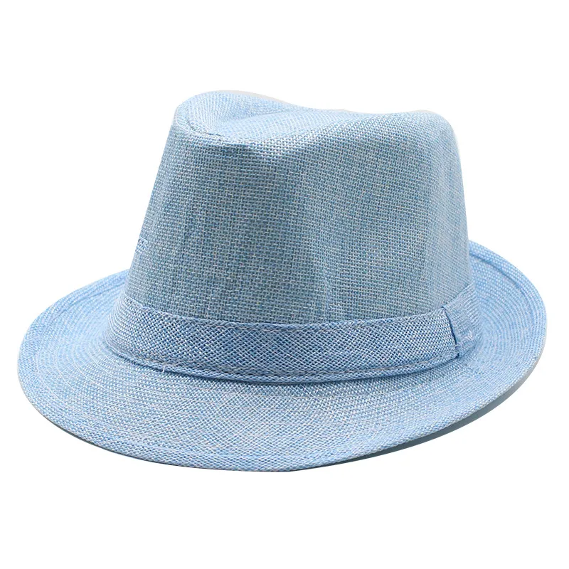 New Black And White Korean Style Summer Unisex Hat Top Hat British Gentleman Hat Jazz Cowboy Sun Hat display picture 12