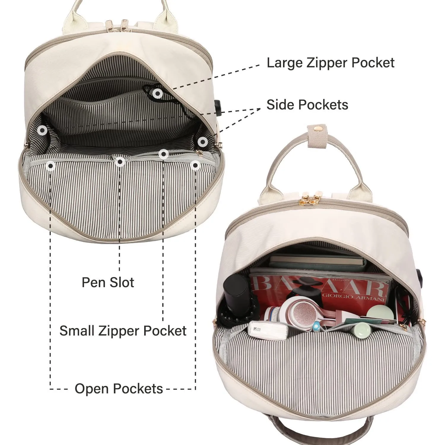 New Girls Backpack Fashion Large Capacity Laptop Bag Portable Travel Backpack Men's Bag display picture 1
