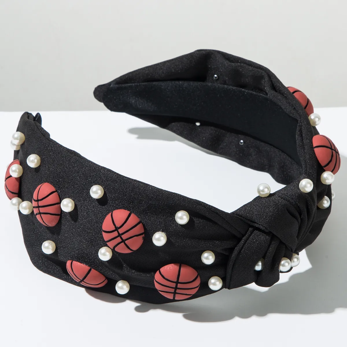 Women's Casual Sports Basketball Alloy Cloth Resin Hair Band display picture 3