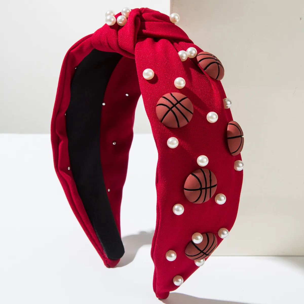 Women's Casual Sports Basketball Alloy Cloth Resin Hair Band display picture 6