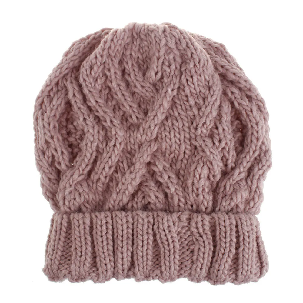 Explosions Diamond Square Soft Coarse Wool Knitted Hat Women's Hat Fashion Autumn And Winter Wool Hat display picture 20
