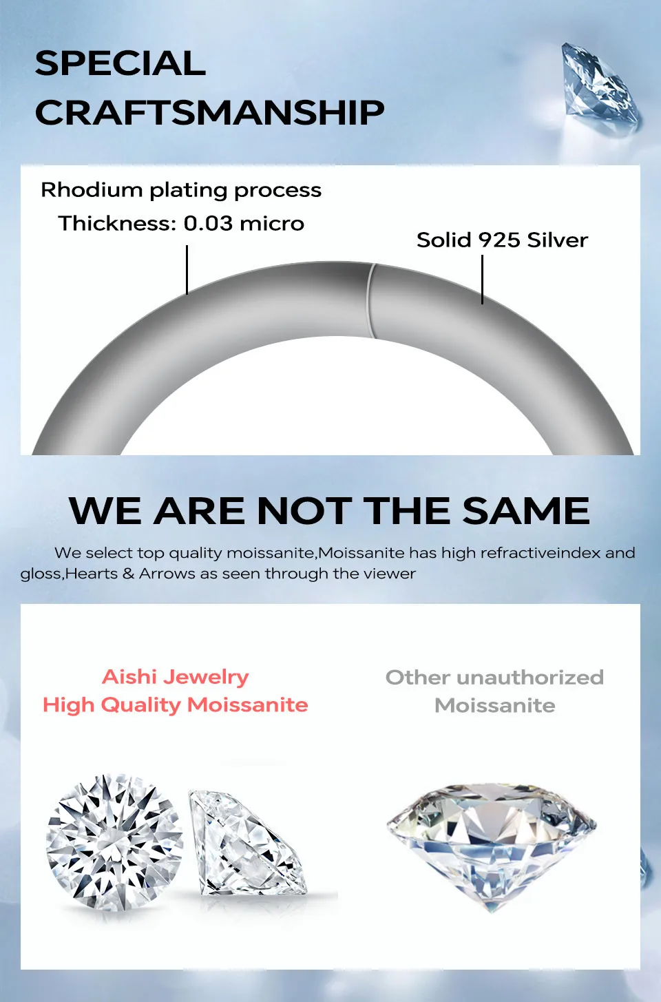 925 Sterling Silver Jewelry Radiant Moissanite Eternity Ring 925 Sterling Silver Moissanite Wedding Rings For Women Men display picture 4