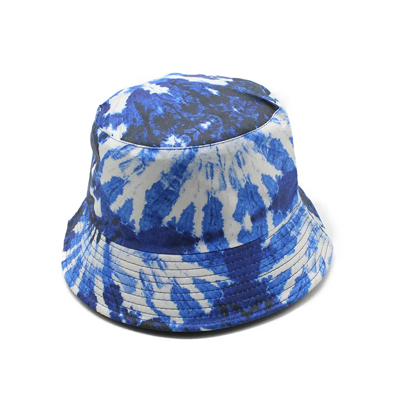 New Korean Style Double-sided Fisherman Hat Female  Wholesale Summer Travel Sun Protection Sun Hat Tie-dyed Travel Hat display picture 8
