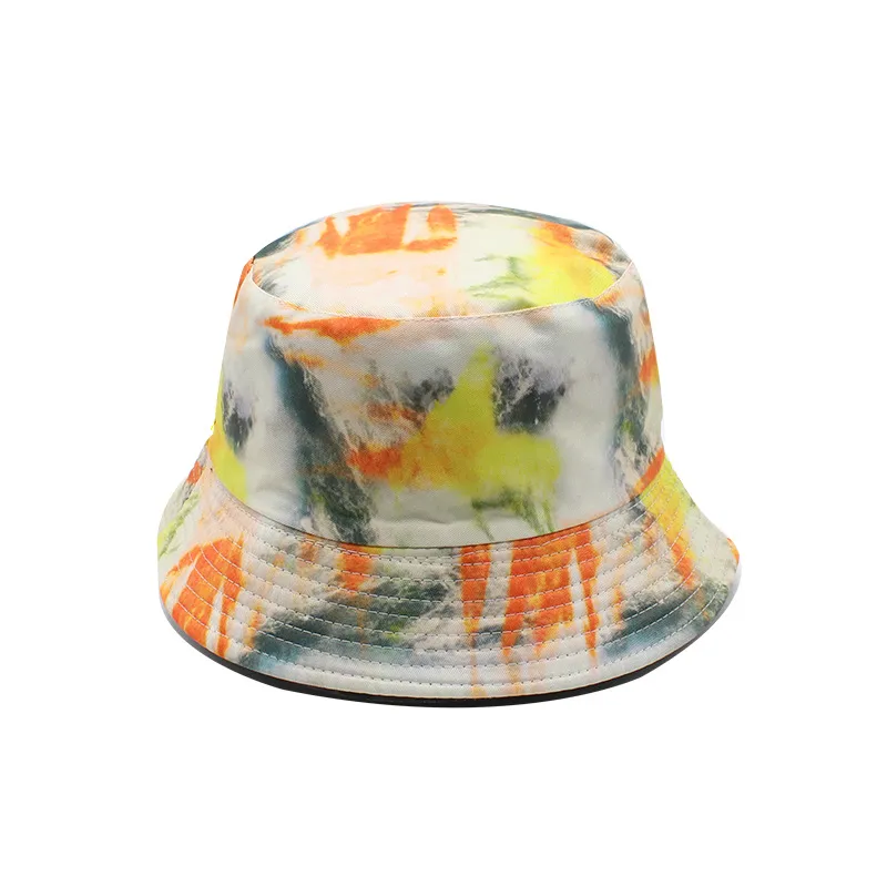New Korean Style Double-sided Fisherman Hat Female  Wholesale Summer Travel Sun Protection Sun Hat Tie-dyed Travel Hat display picture 12
