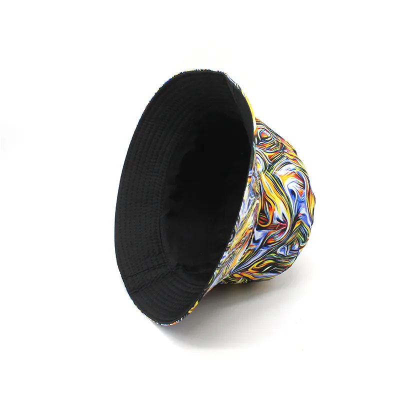 New Korean Style Double-sided Fisherman Hat Female  Wholesale Summer Travel Sun Protection Sun Hat Tie-dyed Travel Hat display picture 15