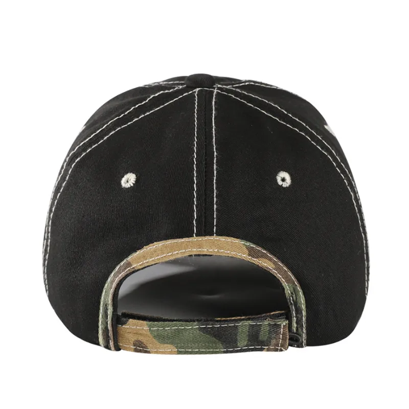 New Men's Spring And Summer Fishbone Embroidered Baseball Cap Outdoor Fishing Peaked Cap  Casual Sun Hat display picture 7