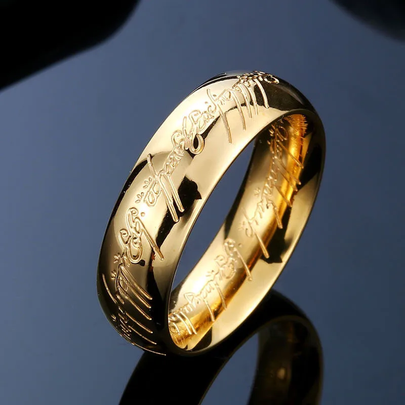 Popular Ring King Magic Ring Men's And Women's Stainless Steel Non-fading Titanium Steel Ring Trendy Personalized Jewelry display picture 1