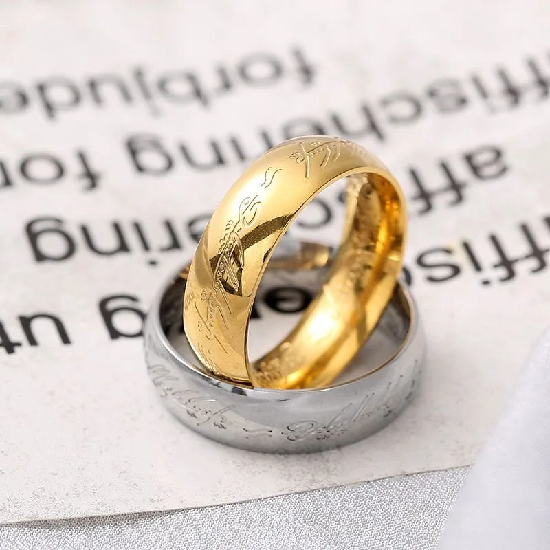 Popular Ring King Magic Ring Men's And Women's Stainless Steel Non-fading Titanium Steel Ring Trendy Personalized Jewelry display picture 5