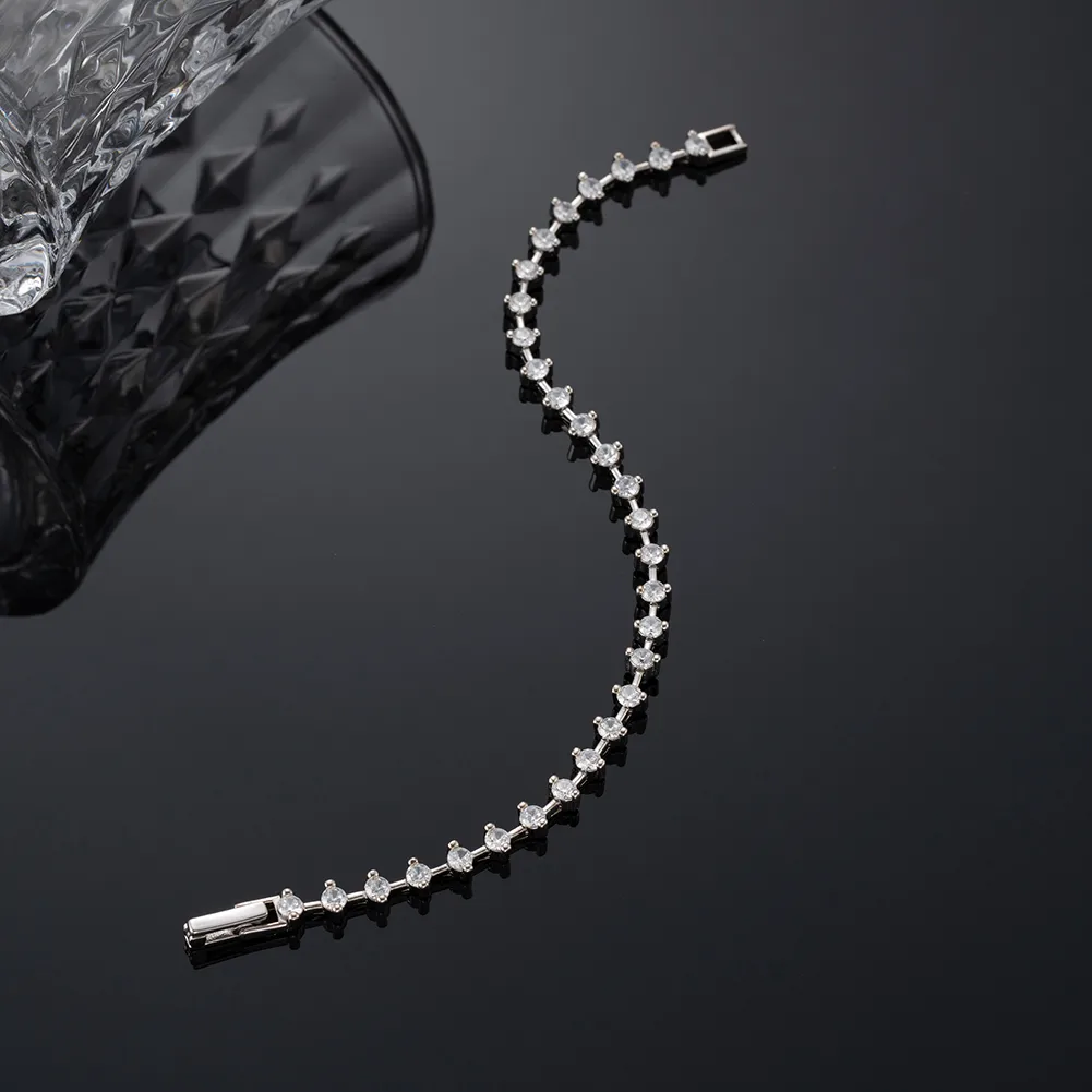 925 Sterling Silver Bangles Ear Studs Chain & Link Bracelets TRENDY display picture 5