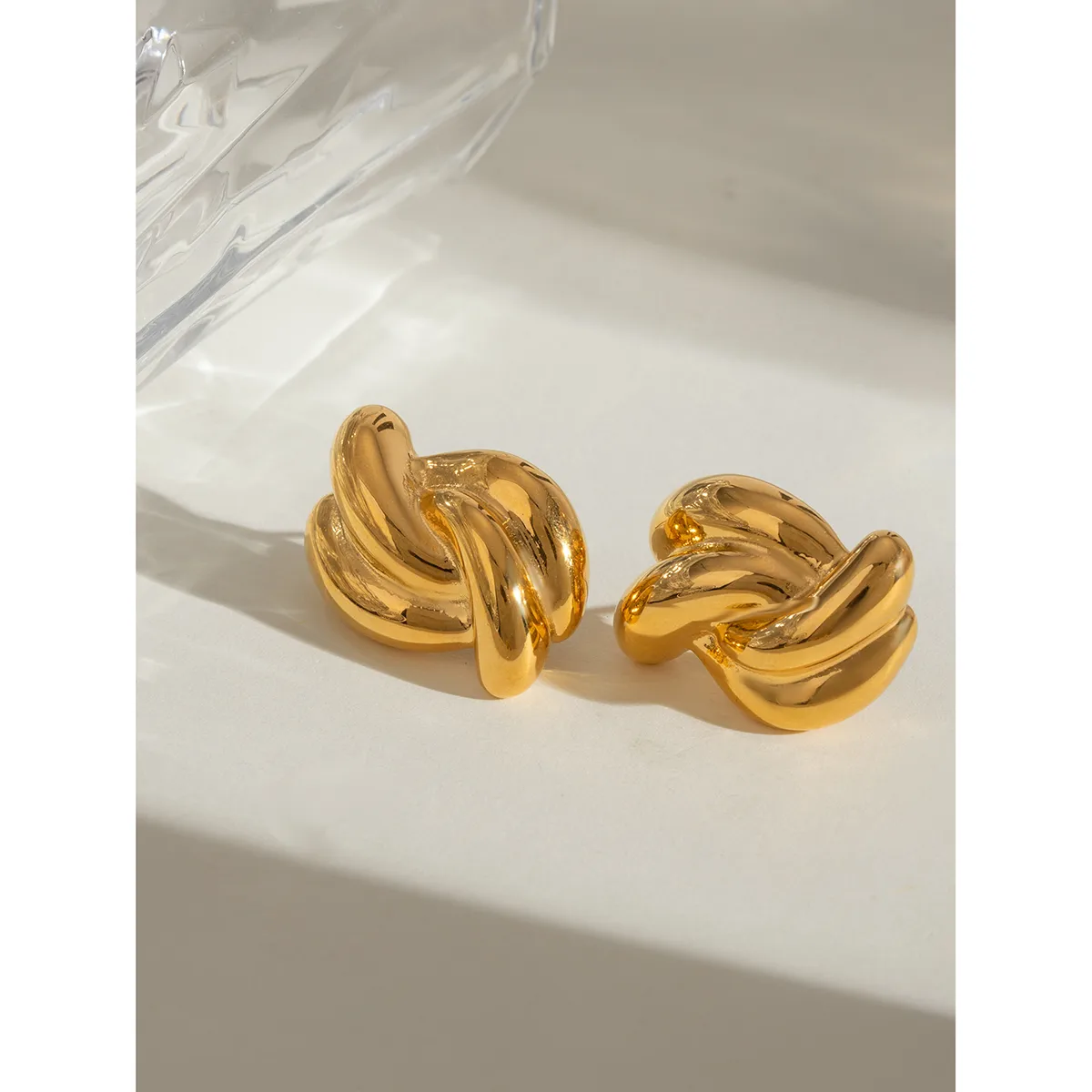 1 Pair Simple Style Classic Style Geometric 304 Stainless Steel Ear Studs display picture 2