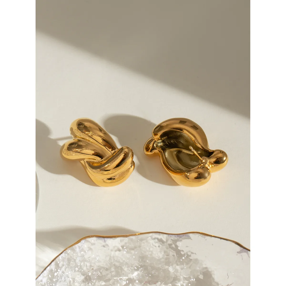 1 Pair Simple Style Classic Style Geometric 304 Stainless Steel Ear Studs display picture 5