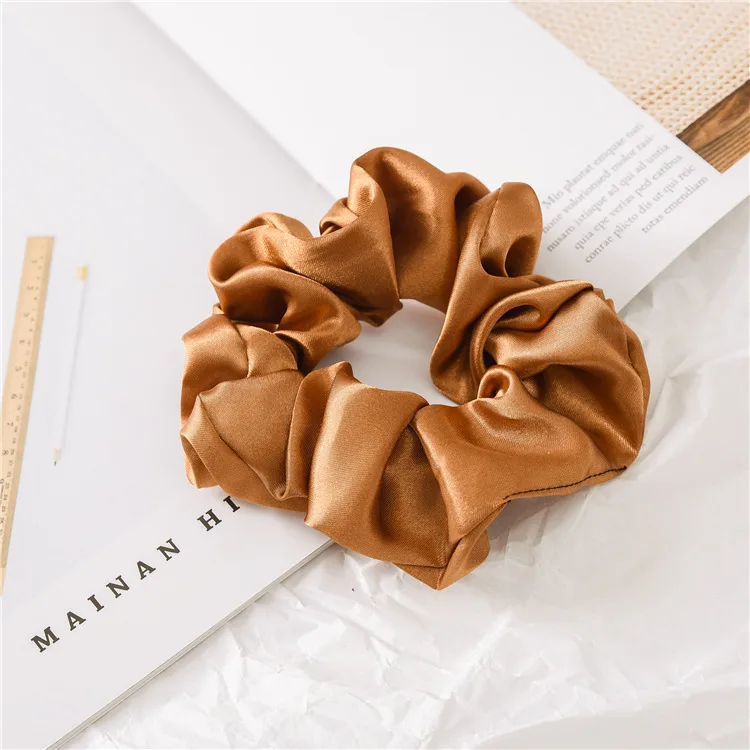 Sading Cloth Large Intestine Hair Ring Hair Accessories   Women's Head Rope Set Simple  Headwear Spot display picture 7