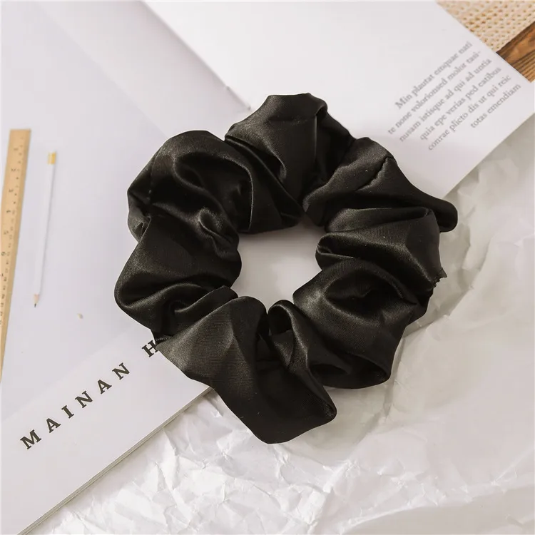 Sading Cloth Large Intestine Hair Ring Hair Accessories   Women's Head Rope Set Simple  Headwear Spot display picture 8